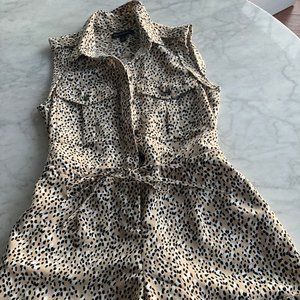 Banana Republic Animal Print Romper Size 2